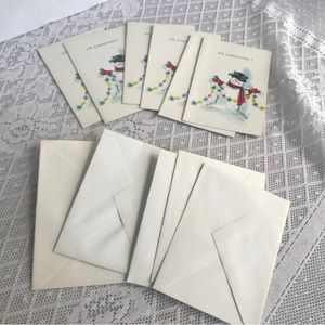 Vintage Snowman Christmas Cards